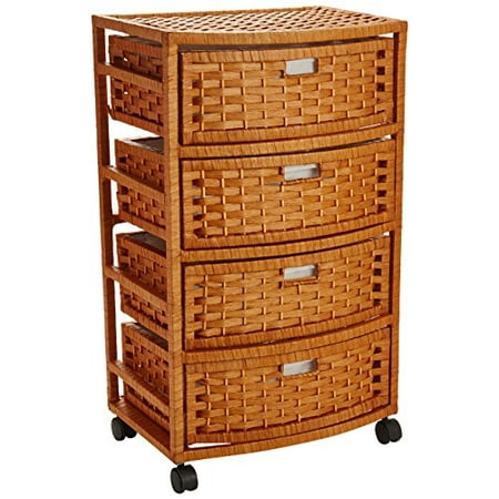 Oriental Furniture 29" Natural Fiber Chest of Drawers ...