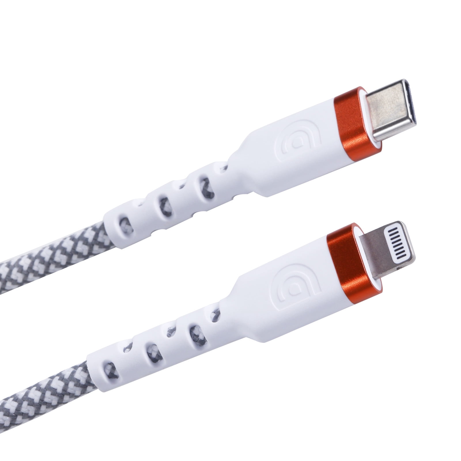 Griffin 6FT Ultra Durable Lightning to USB-C Charge & Sync Cable – 60W Fast Charging, 30,000 Bends Strong, Nylon Braided, Universal Compatibility