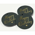 thumbnail image 3 of Inkdotpot Pack Of 100 Real Gold Foil Paper Tags Happy Birthday Favor Hang Tags, 3 of 7