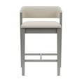 thumbnail image 3 of Hillsdale Dresden 26" Wood Contemporary Counter Stool in Gray/Beige, 3 of 10