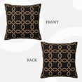 thumbnail image 3 of ZICANCN Black Track Pattern Decorative Throw Pillow Covers, Bed Couch Sofa Decorative Knit Pillow Covers for Living Room Farmhouse 24"x24", 3 of 8