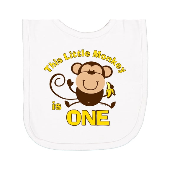 Inktastic Little Monkey 1st Birthday Boy Newborn Bib