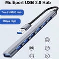 thumbnail image 2 of Hub USB 3.0 Sunnimix Estación de acoplamiento 7 en 1 para computadora portátil, 2 of 7