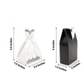 thumbnail image 2 of BalsaCircle 50 White Black Gift Boxes Wedding Dres Tuxedo FAVOR BOXES Party Home Decorations, 2 of 8