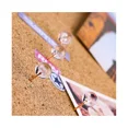 thumbnail image 4 of Push Pins 1/3 Inch Rose Gold Map Tacks 100-Count Large Size Pins Rose Gold Steel Point and Transparent Plastic Round Head, 4 of 5