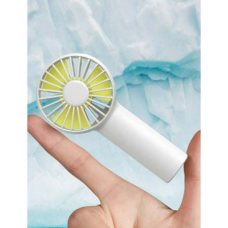 

Mini Fan Battery Operated Handheld with 2000 mAh or USB Powered Personal Fan 3 Speeds Enhanced Airflow Rechargeable Quiet Pocket for Home Outdoor-White