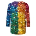 Color Block Mardi Gras Outfit for Women 2025 Funny Carnival Pullover
