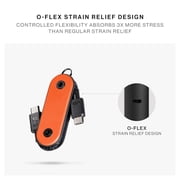 Native Union Pocket Cable 60W – USB-C Portable Charging Cable for Smart Phone and Tablet (Oxyfire)