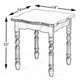 thumbnail image 5 of Versatile Square Wooden Side Table - Living Room Accent End Table with Rustic Charm, Sleek Design, and Storage Shelf for Modern Home Decor and Small Spaces, Brown, 5 of 5