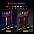 thumbnail image 4 of YujiCraft 8-Color UV Reactive Marker Pens, 8ml, Carnival & Festival Supplies for Costume Decor, Signs & Temporary Designs, Glows Under Black Light, Water-Based, Quick-Dry, Easy Wash Off, 4 of 7