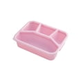 thumbnail image 2 of Kadlawus Wheat Straw Lunch Box for Kitchen, Four Compartment Bento Box, Transparent Lid Food Container, Refrigerator Fresh Storage Box for Fruit, Vegetables, Snacks, 2 of 6