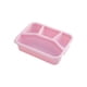 thumbnail image 1 of Caja con Tapa de Trigo de Paja Cuadrada de Cuatro Habitaciones Tapa Transparente de la Caja Del Almuerzo, Refrigerador de la Habitación de la Fruta, Caja de Alimentos Suplementarios Frescos, 1 of 6