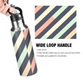 thumbnail image 4 of Yayeee 20oz Insulated Water Bottle Double Wall Stainless Steel with Flip Straw Lid, Isometric Green, 4 of 7