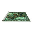 thumbnail image 2 of Ahgly Company Machine Washable Indoor Rectangle Persian Turquoise Blue Traditional Area Rugs, 3' x 5', 2 of 4