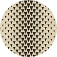 thumbnail image 1 of Ahgly Company Indoor Round Patterned Vanilla Gold Area Rugs, 8' Round, 1 of 1