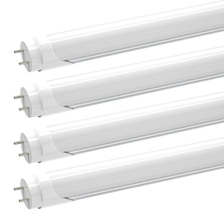 

JESLED T8 4ft LED Tube Light Bulbs Dual Row 28W 5000K Dual-end Powered 8-Pack