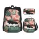 thumbnail image 1 of Disketp Black Cat Pink Bathroom Mochila Estampada de Gran Capacidad con Lonchera y Estuche, Set de 3 Piezas para Estudiantes, 1 of 7