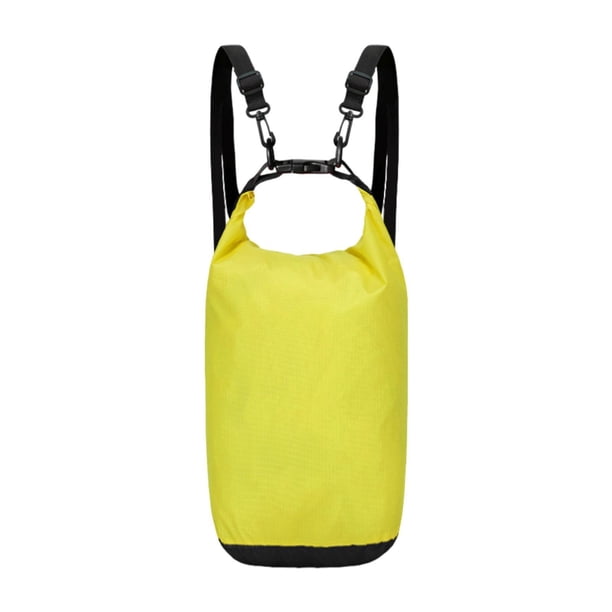Bolsa impermeable seca de gran capacidad, resistente, para playa, kayak y rafting. Amarillo