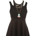 thumbnail image 2 of Little Girls Elegant Floral Lace Top Necklace Easter Party Flower Girl Dress Black 4 (2J1K1S4), 2 of 5