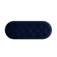 thumbnail image 6 of Melinda 48.5" Oval Tufted Bullion Fringe Storage Bench, Dark Navy Blue Performance Velvet, 6 of 12