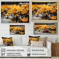 thumbnail image 4 of Designart "Golden Sunlight Yellow Grey Blooms I" Floral Floater Framed Canvas Art Print, 4 of 7