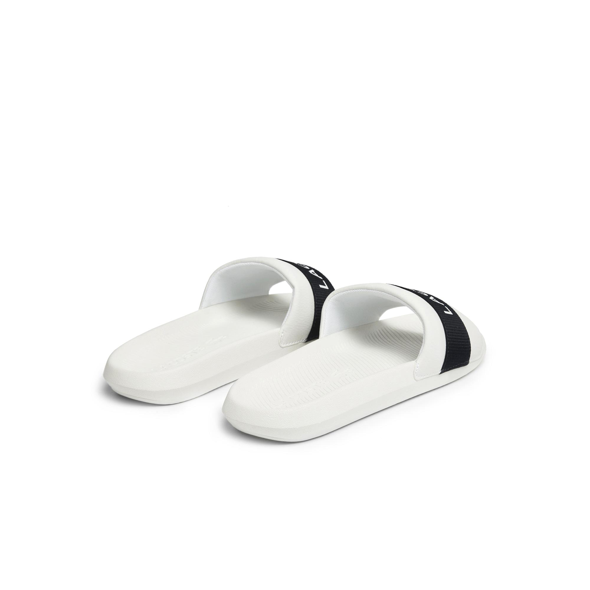 Men's Lacoste Croco Textile Logo Slides White/Navy (7-41CMA0007 042) - 9 -  Walmart.com