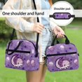 thumbnail image 5 of HUIACONG Purple Axolotl Pattern Insulated Lunch Bag, Waterproof Large Capacity Aluminum Film Material Insulated Lunch Tote for Daily Use Office Travel, 5 of 10