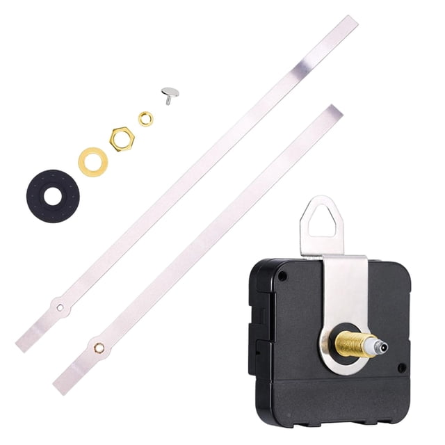 Kits de mecanismo de movimiento de reloj de pared que funcionan con pilas, Kit de Motor de reloj de repuesto, accesorios, timbre de movimiento con par de manos plateadas. perfecl Mecanismos de reloj