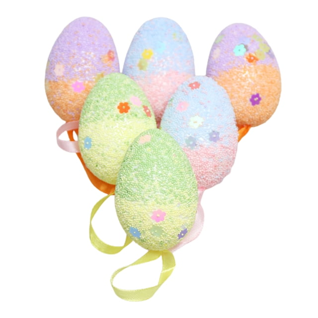 Decoración Colorida Del Huevo De Pascua Huevo De Simulación Pieza Colgante Regalo De Vacaciones Decoración Huevo De Espuma