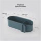 thumbnail image 3 of Wall Mounted Hair Dryer Holder, Hair Dryer Holder, Hair Dryer Storage Box with Storage Box, Non-Perforated, Waterproof, Strong Grip Blue, 3 of 3