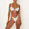 thumbnail image 2 of Conjuntos de bikini Prolriy para mujer, traje de baño para mujer, ropa de playa, moda de baño de verano dividido, trajes de baño estampados, conjunto de tankinis, trajes de baño para mujer, blanco L, 2 of 5