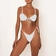 thumbnail image 2 of Conjuntos de bikini Prolriy para mujer, traje de baño para mujer, ropa de playa, moda de baño de verano dividido, trajes de baño estampados, conjunto de tankinis, trajes de baño para mujer, blanco M, 2 of 5
