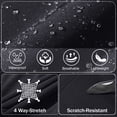 thumbnail image 4 of YUCOLEN Men's Fleece Lined Ski Snow Pants Water Resistant Winter Outdoor Pants with 4 Zip PocketsBlack 34, 4 of 7