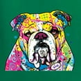 thumbnail image 5 of Wild Bobby Dean Russo Neon Colorful Pug Dog The Bulldog Dog Lover Women Racerback Tank Top, Kelly, Large, 5 of 5