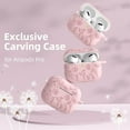 thumbnail image 2 of Comvin for AirPods Pro 2 Case, Flower Engraved Silicone Protective Case for Apple AirPod Pro 2nd/1st Generation Case with Keychain for Women Men, PineGreen, 2 of 8