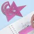 thumbnail image 5 of Guoxxzi 5 dollar items, Aluminum Alloy Student Set Of Ruler Multifunctional Drawing Ruler Straight Ruler Triangular Ruler Protractor Four Sets Of Ruler Metal Scale Ruler, 5 of 6