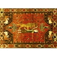 thumbnail image 1 of Ahgly Company Machine Washable Indoor Rectangle Animal Yellow Traditional Area Rugs, 8' x 12', 1 of 4