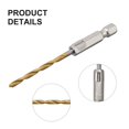 thumbnail image 4 of 5pcs HSS Drill Bit Set High Speed Steel /4 Hex Shank .5-6.5mm Hexagonal Handle 3.0mm, 4 of 9