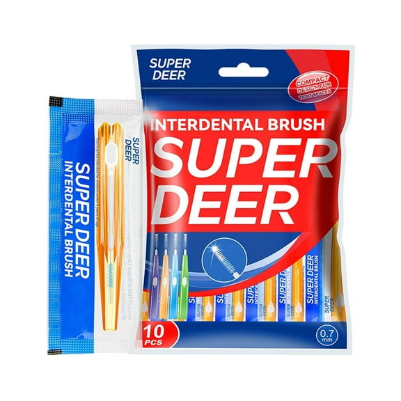 Unbranding FreshPick Adult Interdental Brushes Cleaning Teeth, 0.7mm, 30 Count