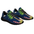 thumbnail image 6 of South Carolina American flag Palmetto Tree and Moon Carolina Wren Bird and Yellow Jessamine Flower Shoes Sneakers Black Size 9, 6 of 7