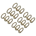thumbnail image 1 of Unique Bargains 0.79' Dia. 3 Circle Detachable Metal Binder Rings Loose Leaf Rings, Bronze 6 Pack, 1 of 6