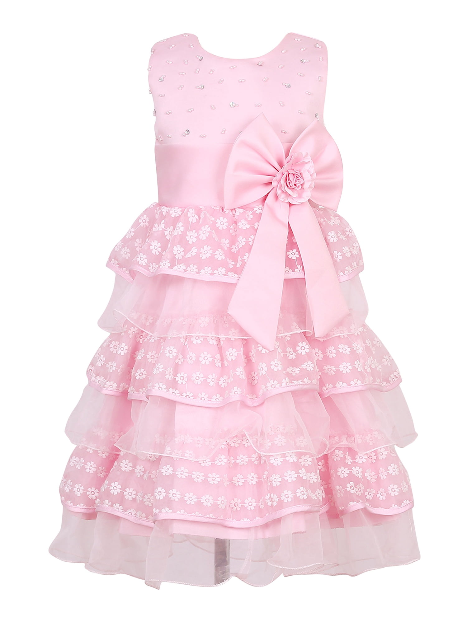 Robe Dentelle Richie House Fille - Taille 9/10 Ans - Vert Citron - Manches Courtes - Parfaite Pour Occasion Spéciale