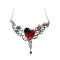 thumbnail image 1 of Alchemy Gothic Blood Rose Heart Pendant Necklace, 1 of 1
