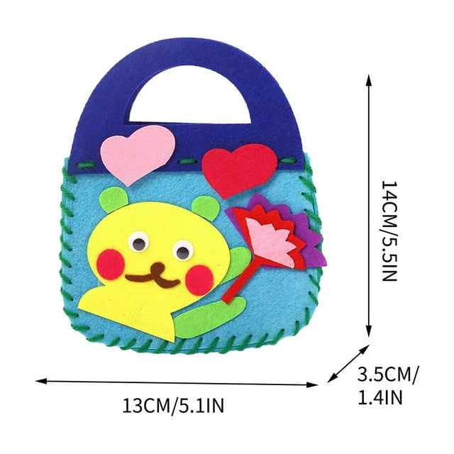 Material for Sewing Children'S Sewing Music Manual Bag Non-Woven Diy Material Bag