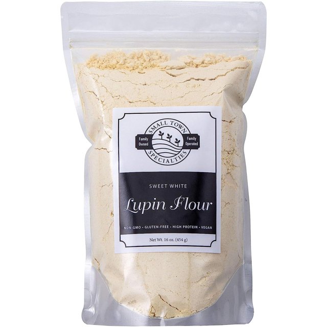High Protein 100 Sweet White Lupin Bean Flour 16oz Grown in the USA