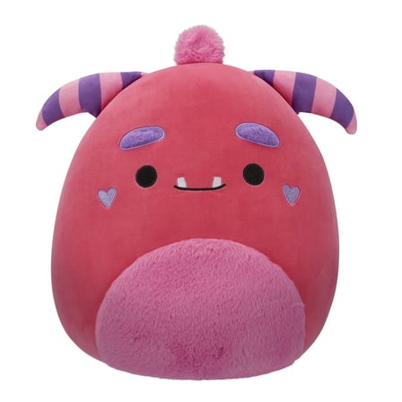 Squishmallows FuzzAMallow Official 12 inch Mont the Pink Monster - Child's Ultra Soft Plush Toy