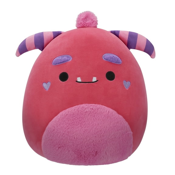 Squishmallows FuzzAMallow Official 12 inch Mont the Pink Monster - Child's Ultra Soft Plush Toy