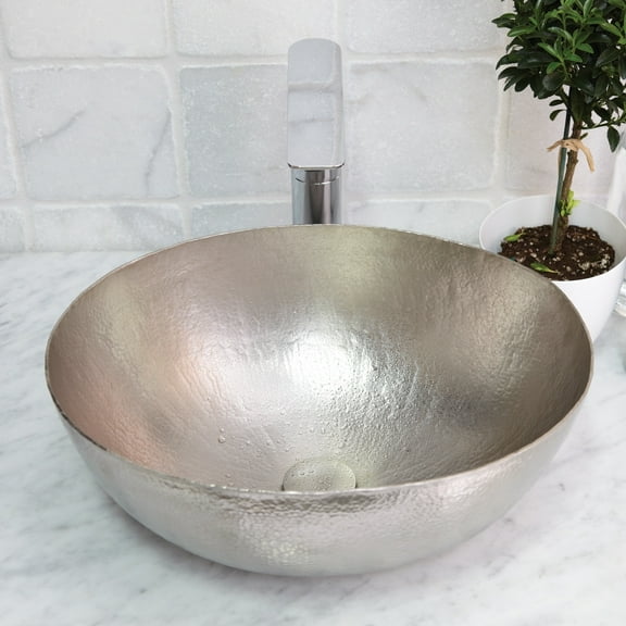 Native Trails Cps69 Maestro Oval 17-1/4" Oval Copper Vessel Bathroom Sink - Nickel