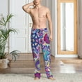thumbnail image 6 of Lsque Cute Nautical Print Men's Pajama Pants, Lounge Pant - Comfortable Home Wear,Elastic Waistband, Stylish Design-Small, 6 of 9
