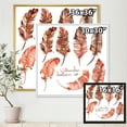 thumbnail image 4 of Designart 'Boho Art Feather Icons' Bohemian & Eclectic Framed Canvas Wall Art Print, 4 of 5